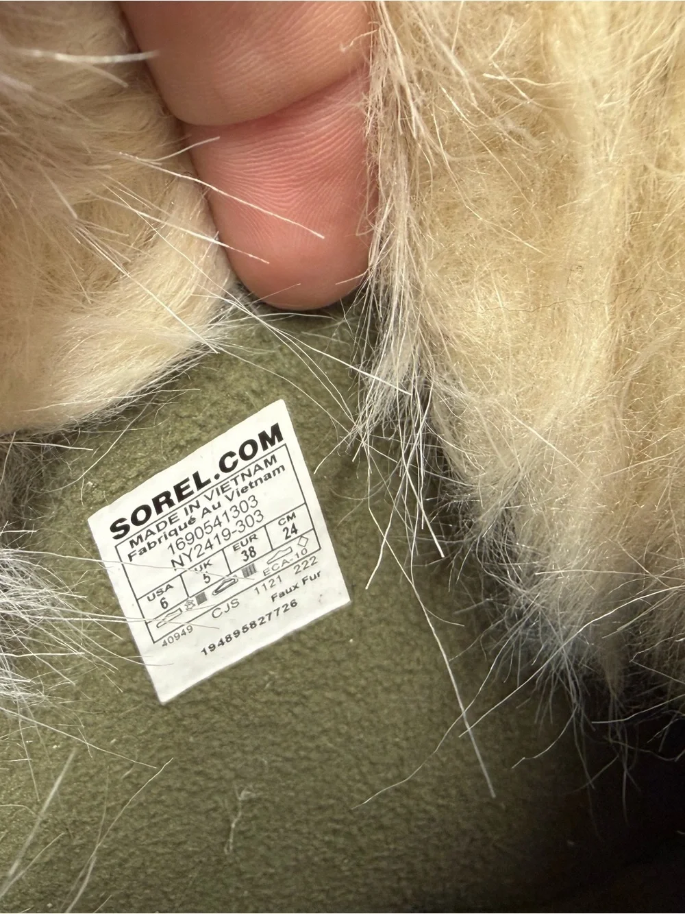 Sorel Olive and Pink Lace-Up Waterproof Winter Boots with Faux Fur Cuff